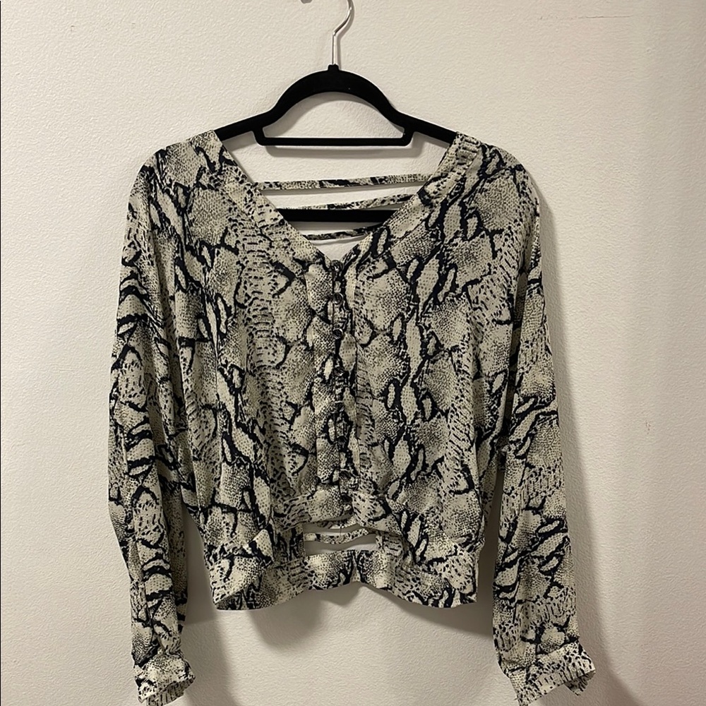 Snake Print Women's Top